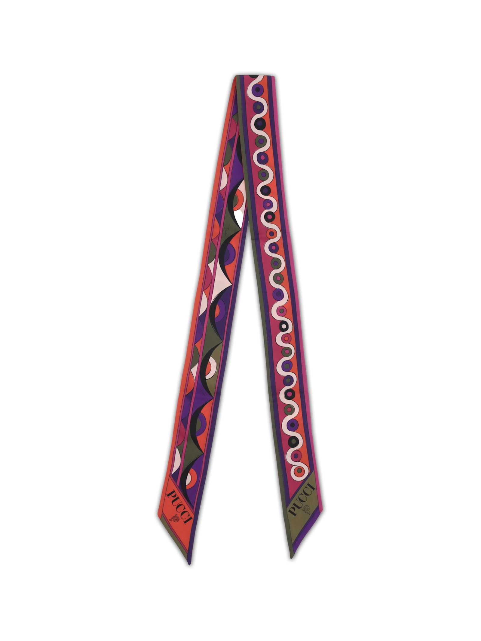 Pucci Printed Silk Scarf In Multi