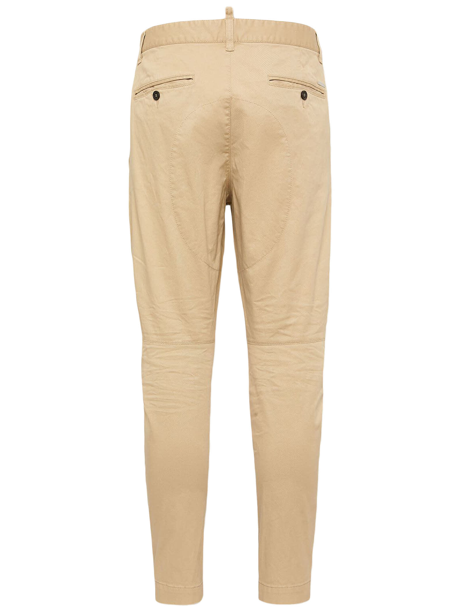 Shop Dsquared2 Trousers Beige