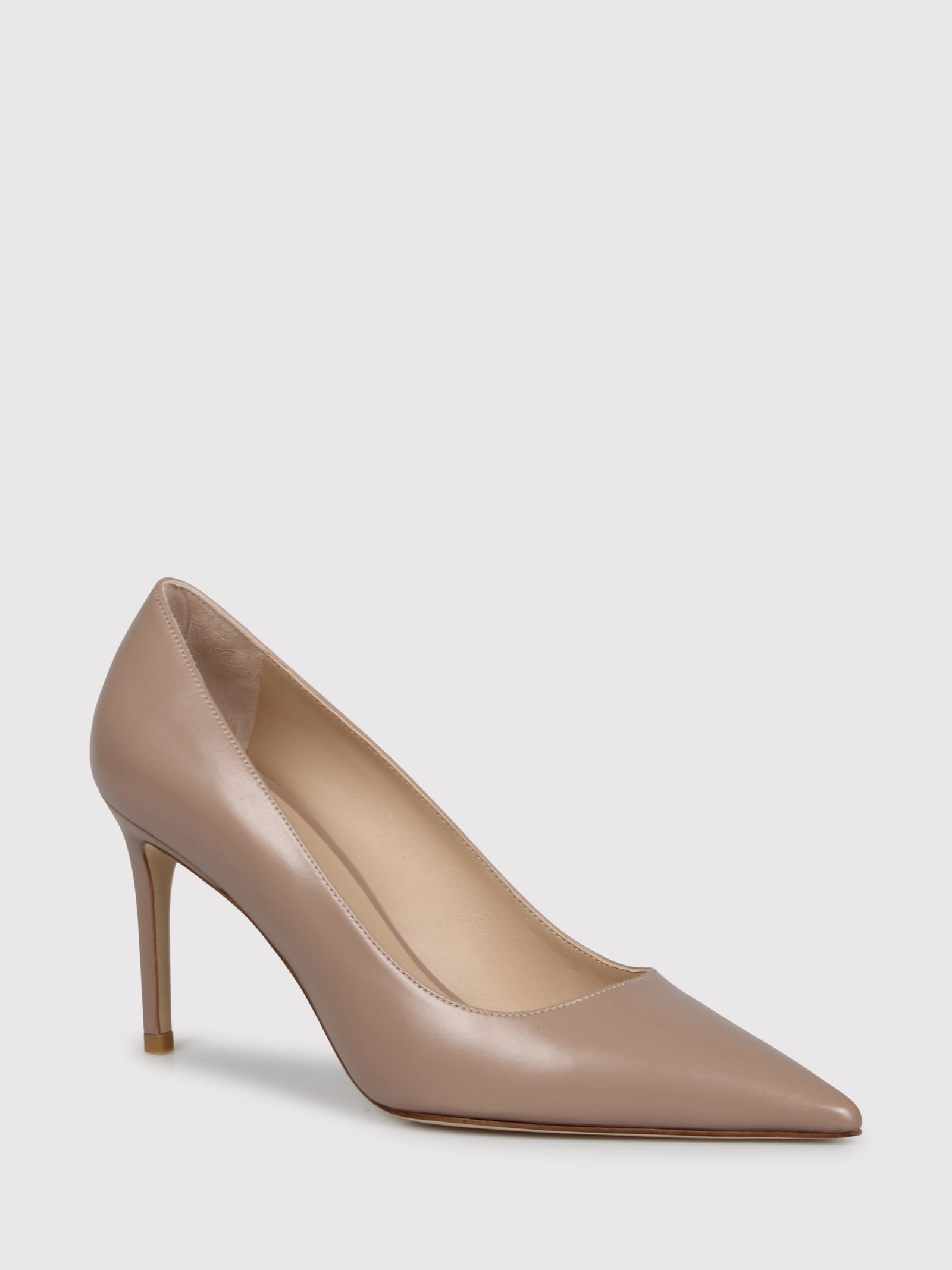 Shop Stuart Weitzman Stuart 85 Pump In Nude & Neutrals