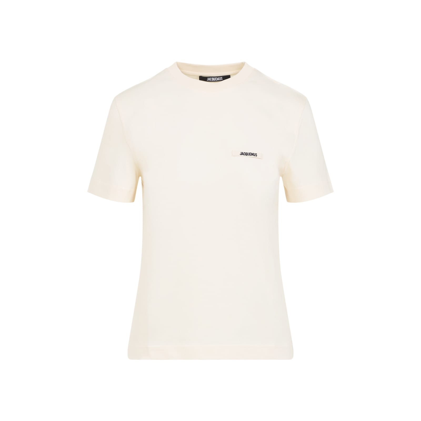 Jacquemus Le Tshirt Gros Grain Short Sleeve In White