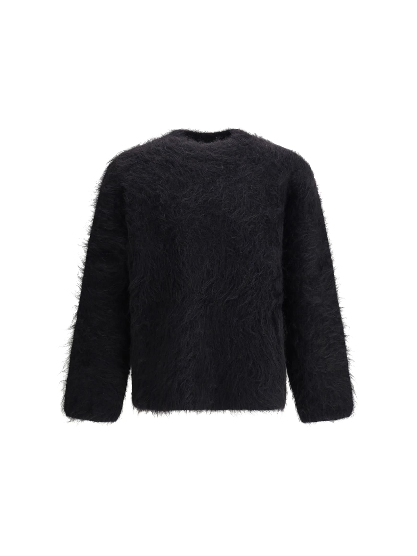 Séfr Haru Sweater Black Alpaca In Brown