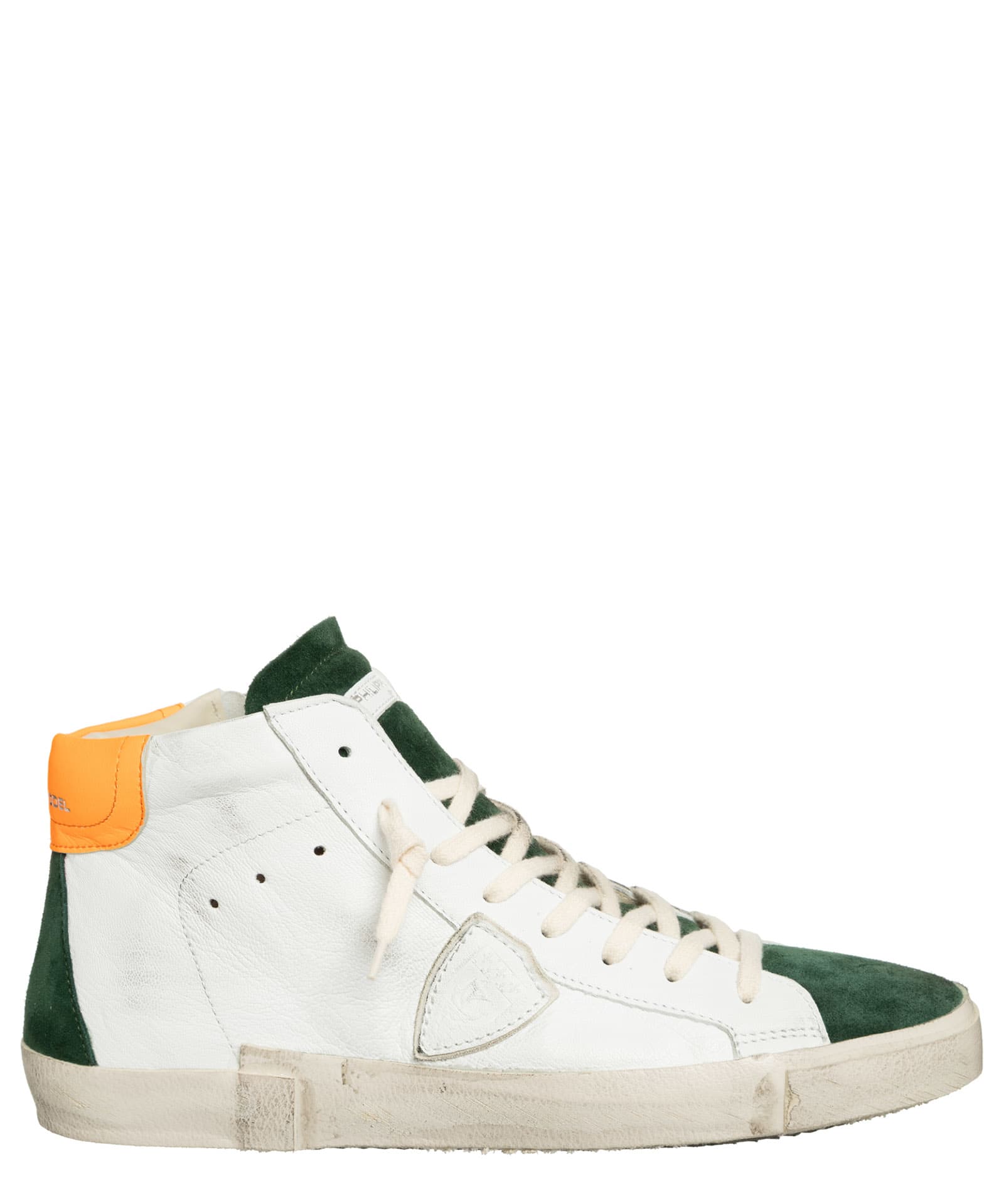 PHILIPPE MODEL PRSX LEATHER HIGH-TOP SNEAKERS
