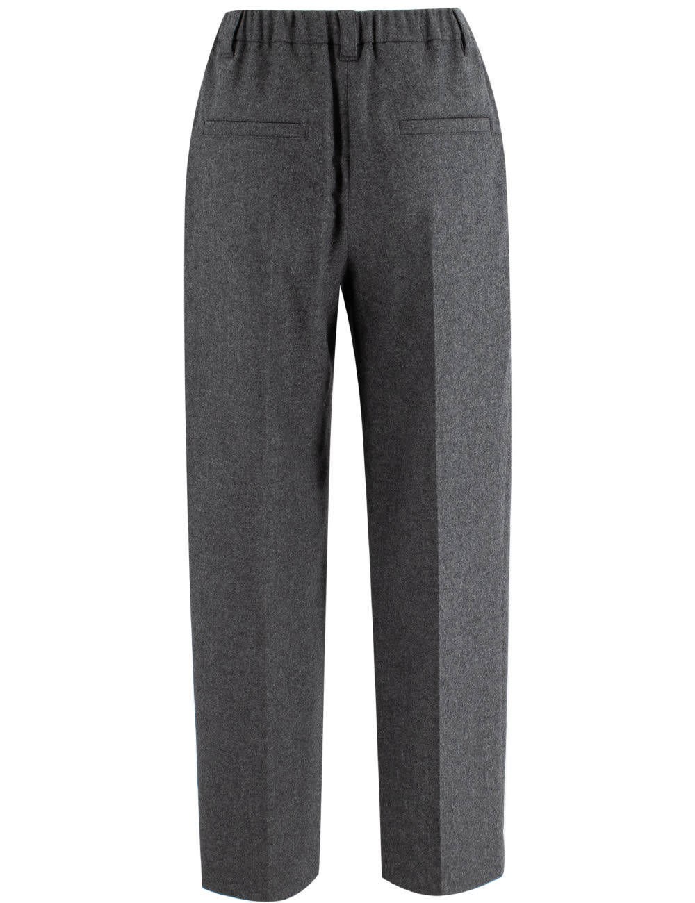 Shop Brunello Cucinelli Trousers In Grigio Scuro