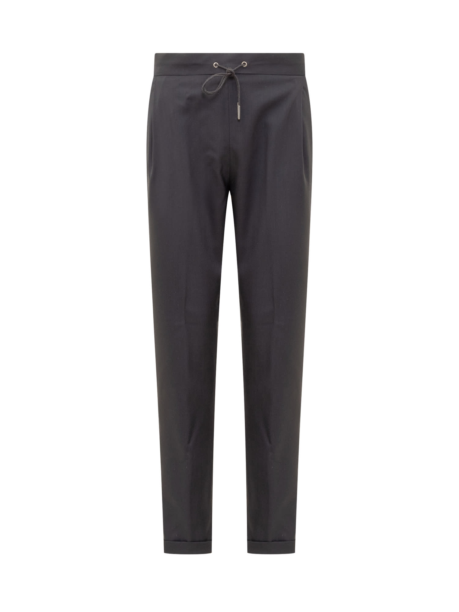 Fabiana Filippi Waist Tied Trousers In Blu Inchiostro