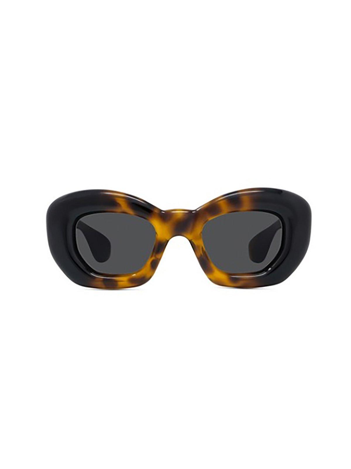 Loewe Butterfly Frame Sunglasses In 52a - Havana