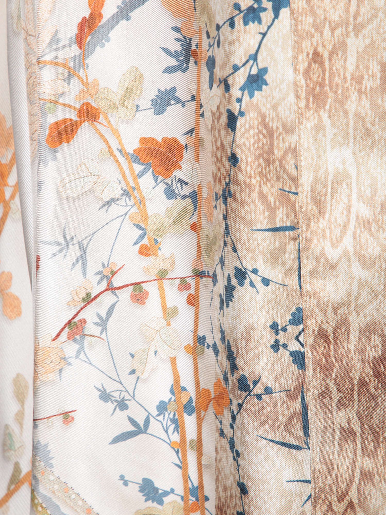 Shop Pierre-louis Mascia Aloe Floral Beige Multicolor Kimono