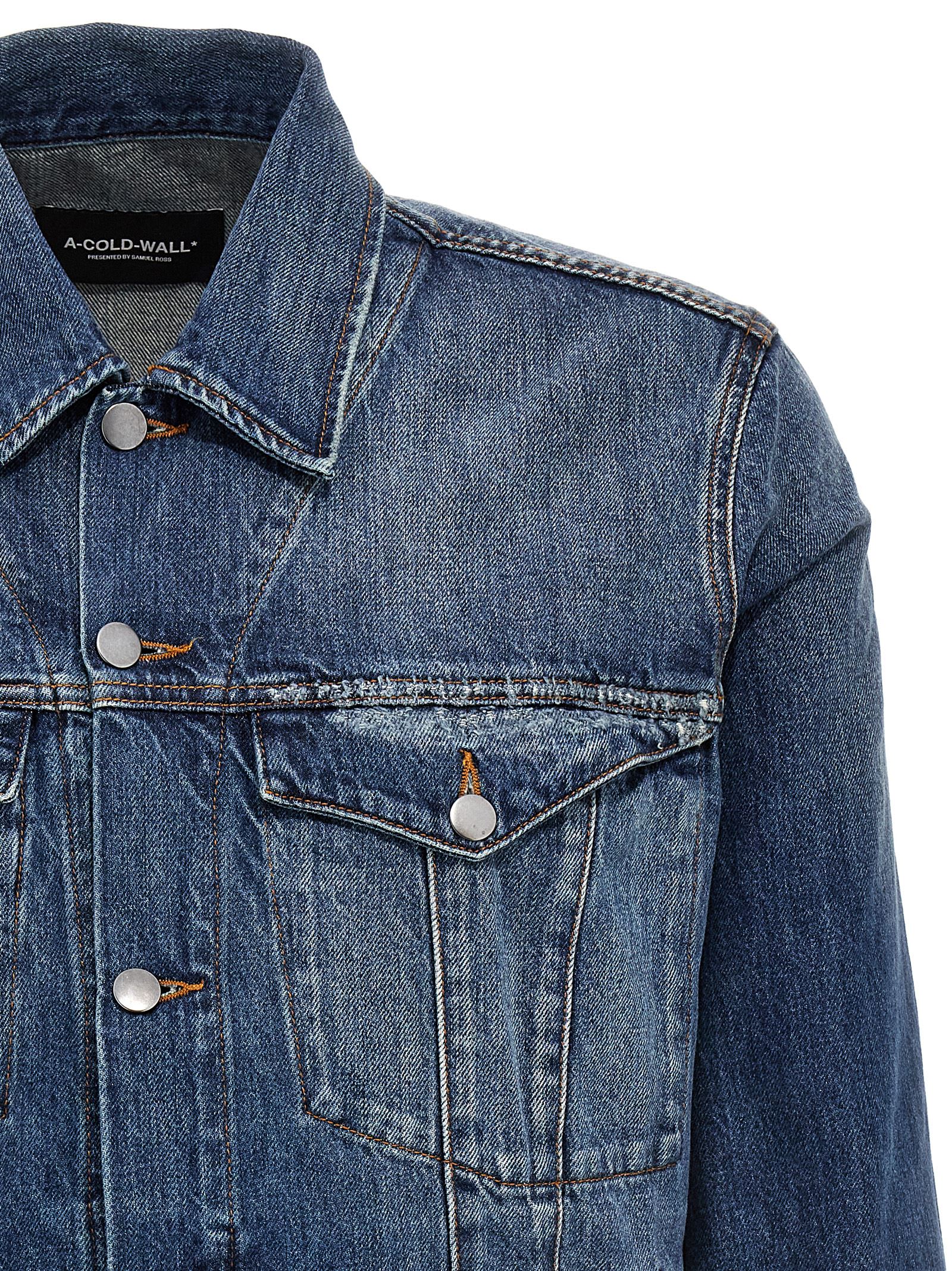 Shop A-cold-wall* Foundry Selvedge Jacket In Blue