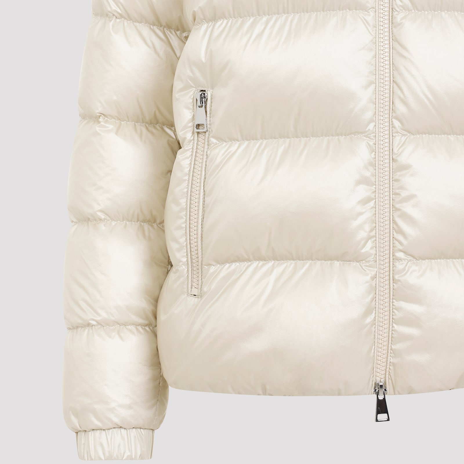 Shop Moncler Biron Jacket In Natural