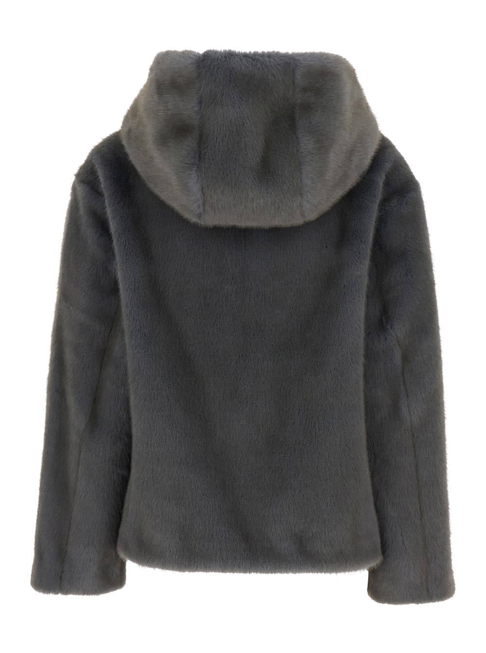 P.a.r.o.s.h Parosh Faux Fur Jacket In Gray