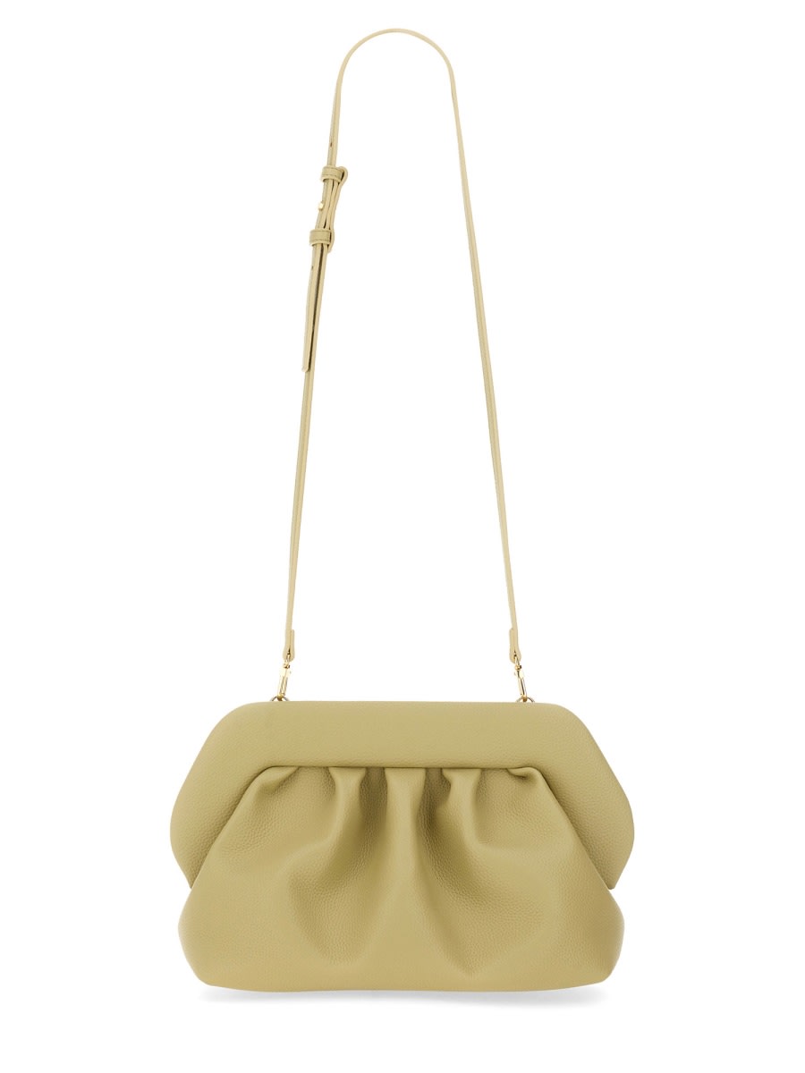 Themoirè Bios Vegan Leather Clutch In Green
