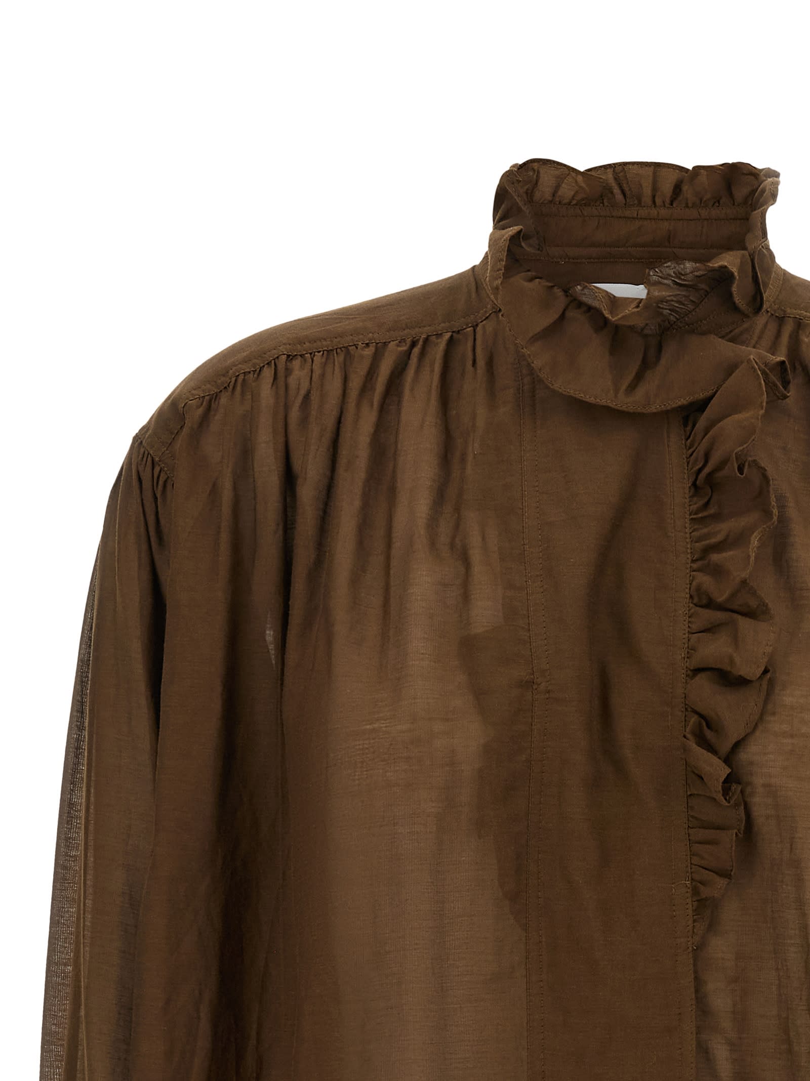 Isabel Marant Étoile Marant Etoile Women Pamias Blouse In Brown