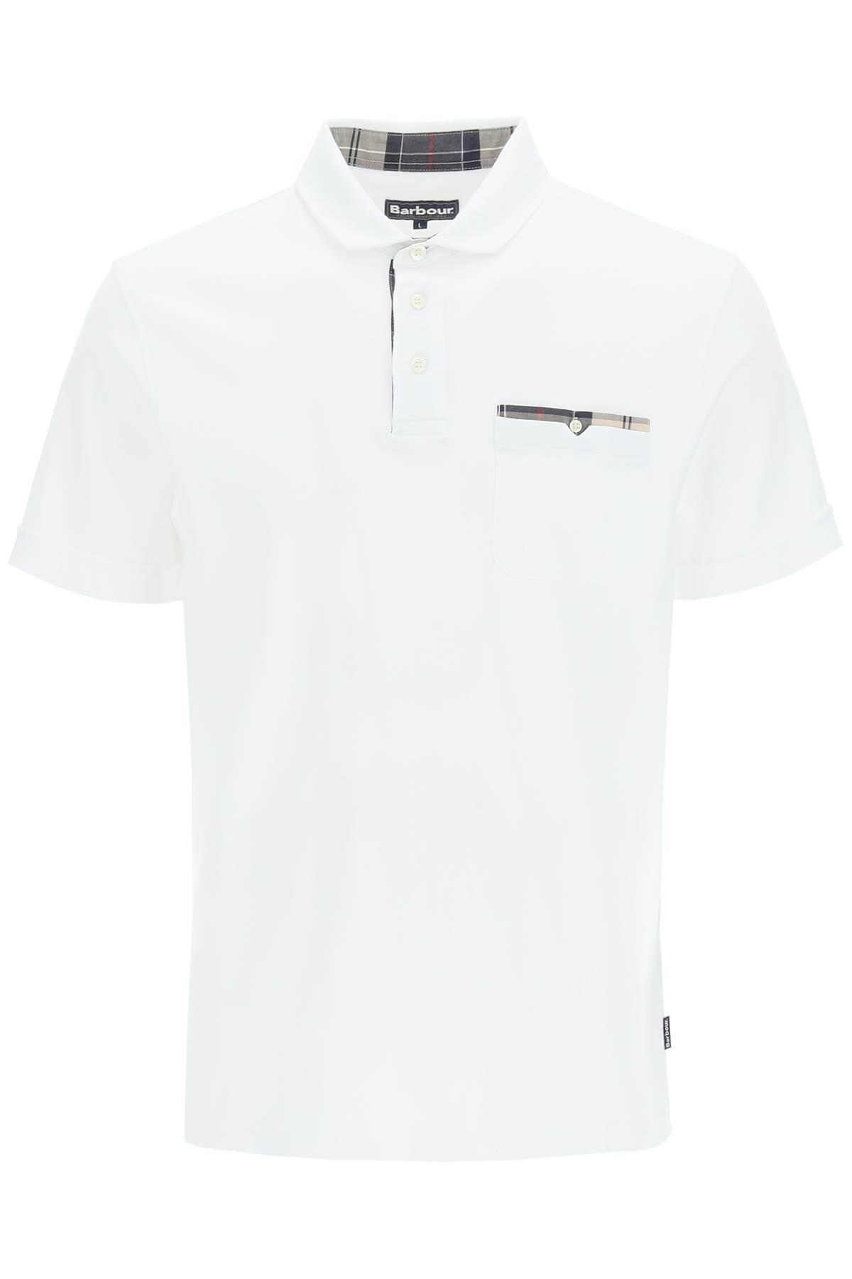 Shop Barbour Corpatch Polo Shirt In White (white)