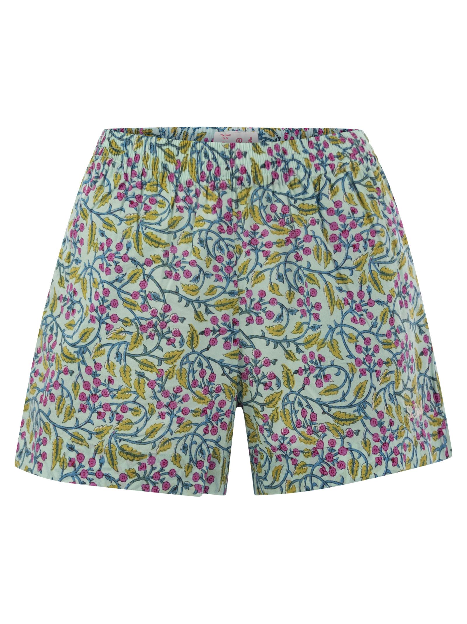 Meave - Cotton Shorts With Floral Pattern Short