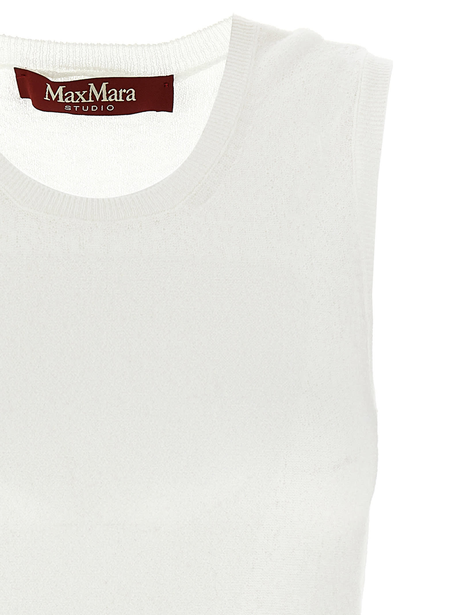 Max Mara Pedone Top In White