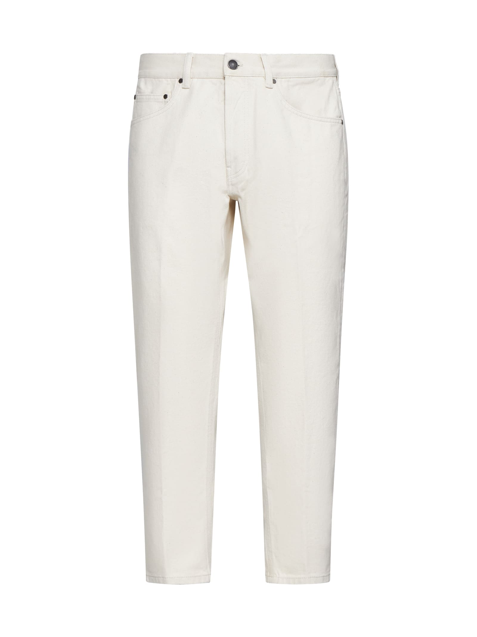 Shop Lardini Jeans In White