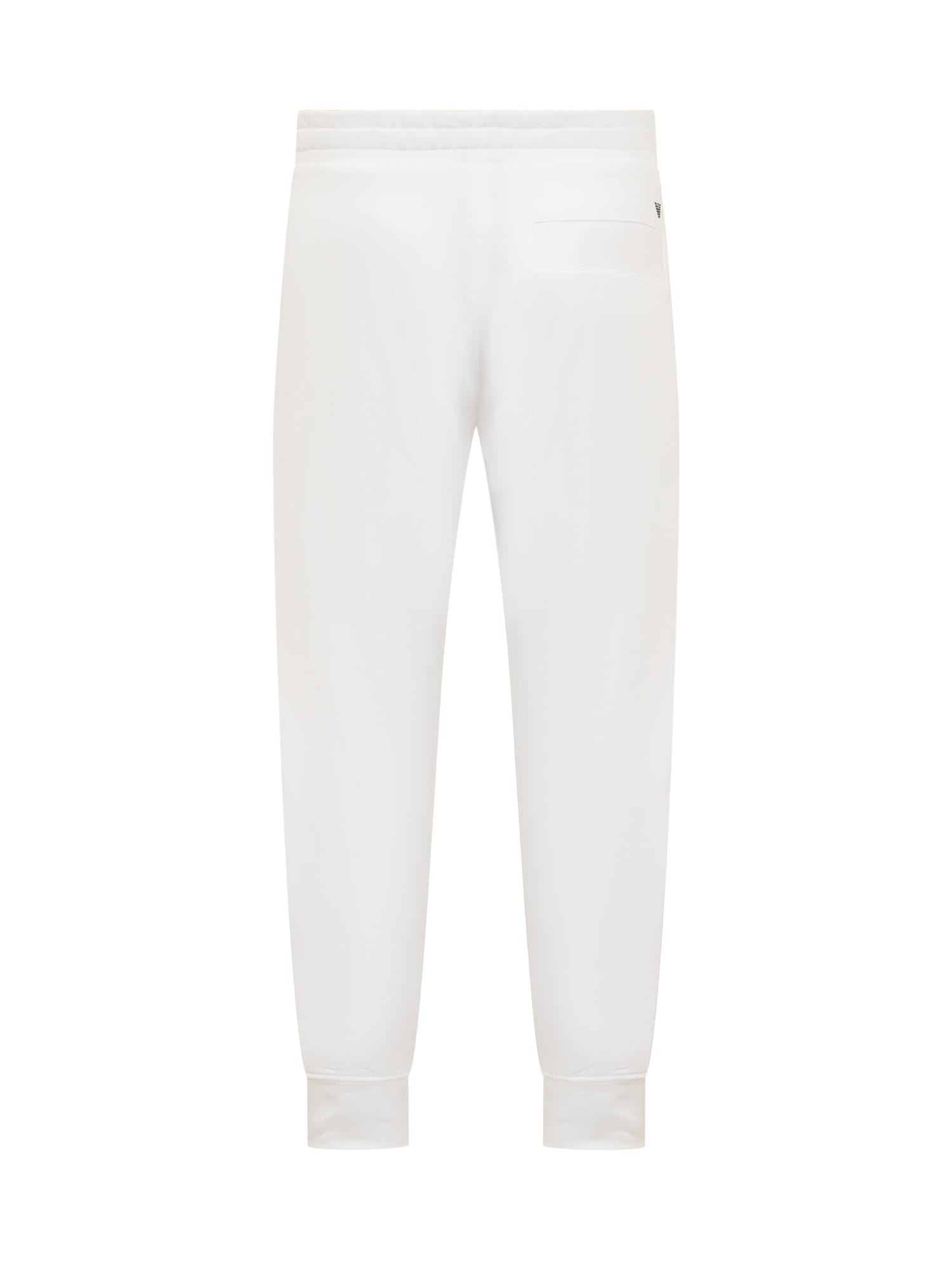 Shop Emporio Armani Sweatpants In Bianco Ottico