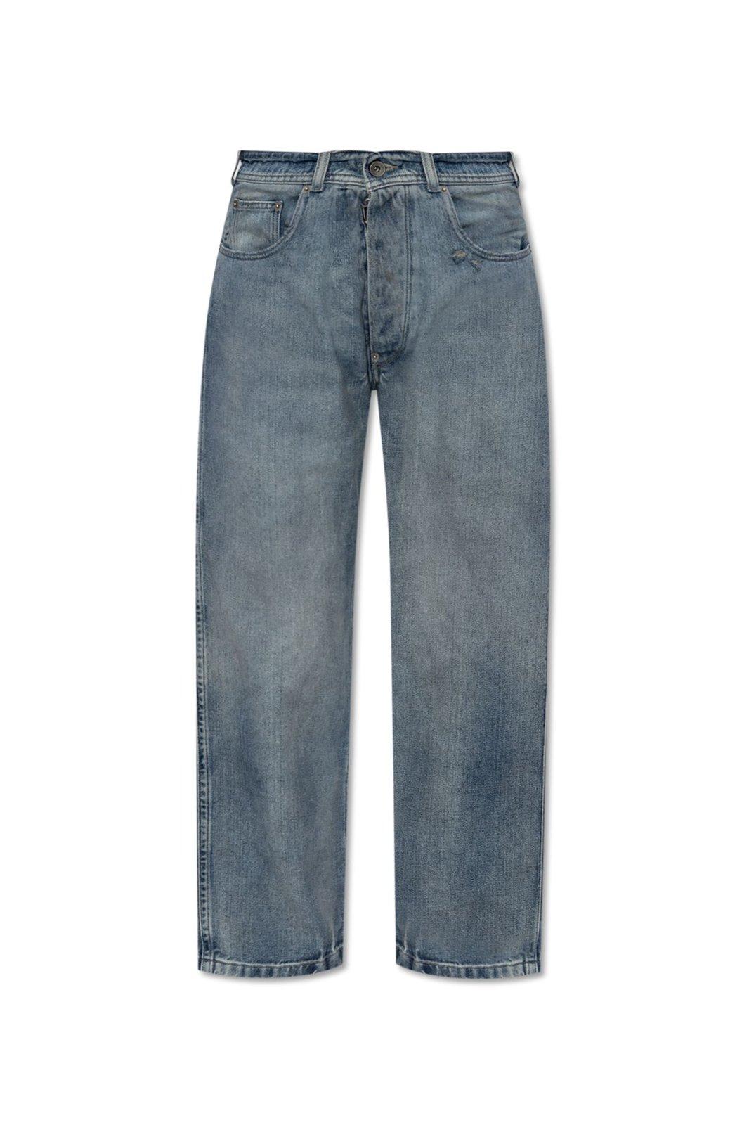 Distressed High-waist Jeans