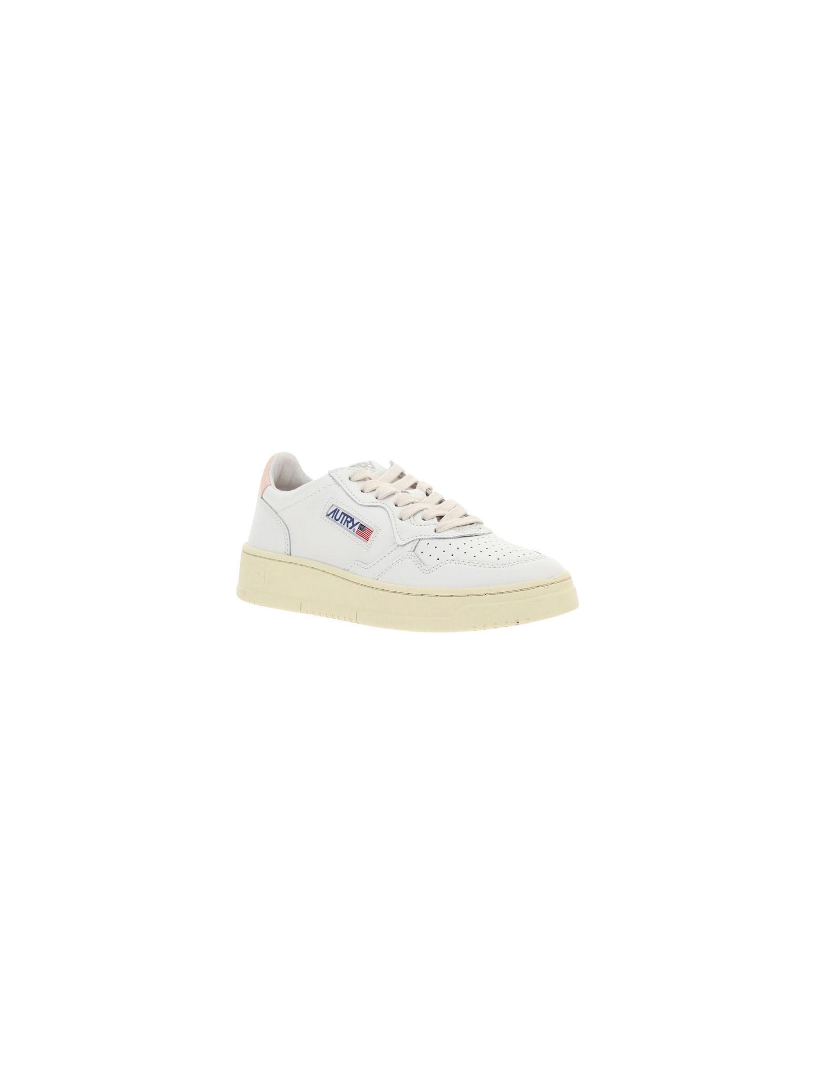 Shop Autry Sneakers In Wht/pink