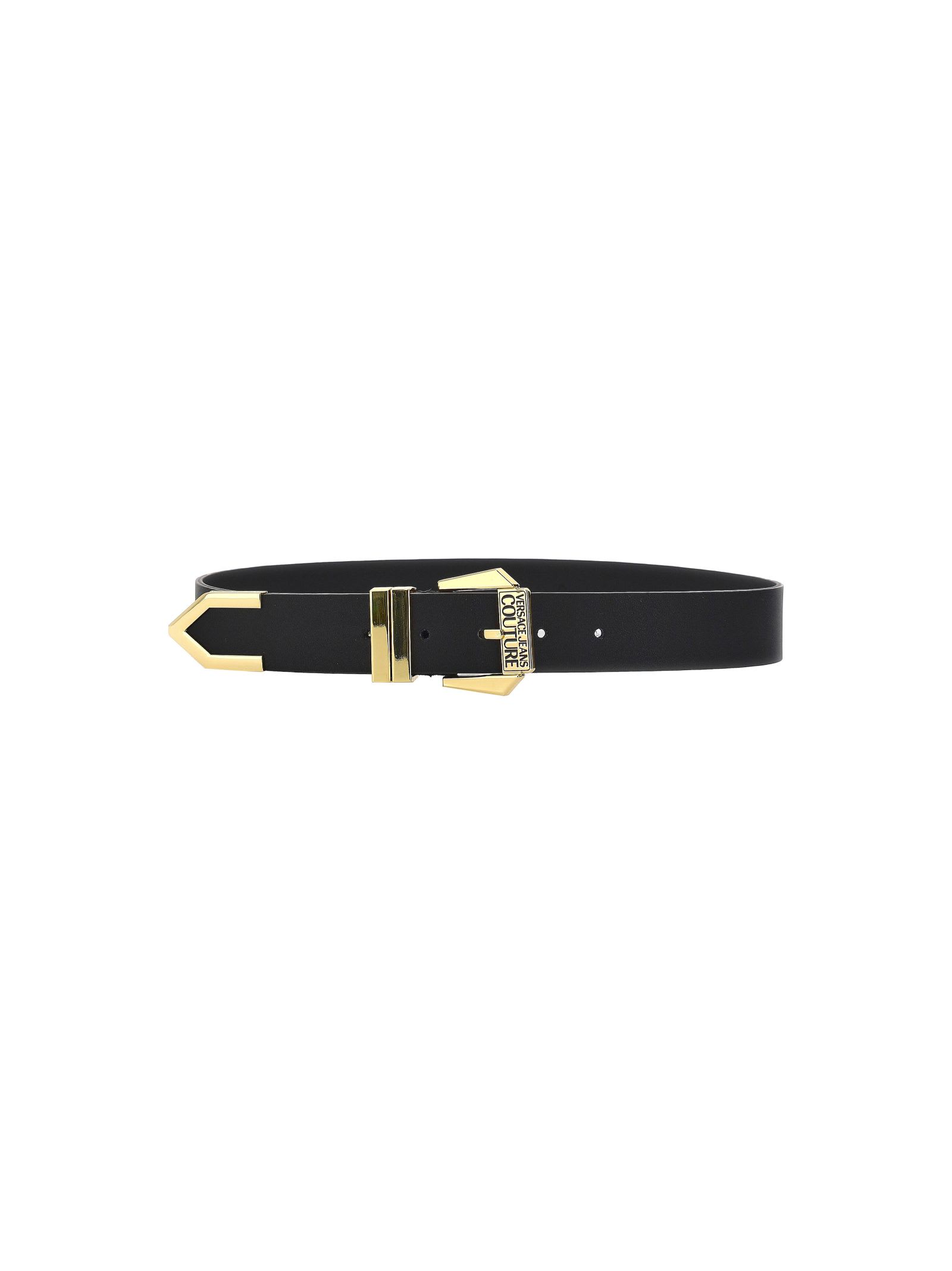 Versace Jeans Couture Black Belt In Black