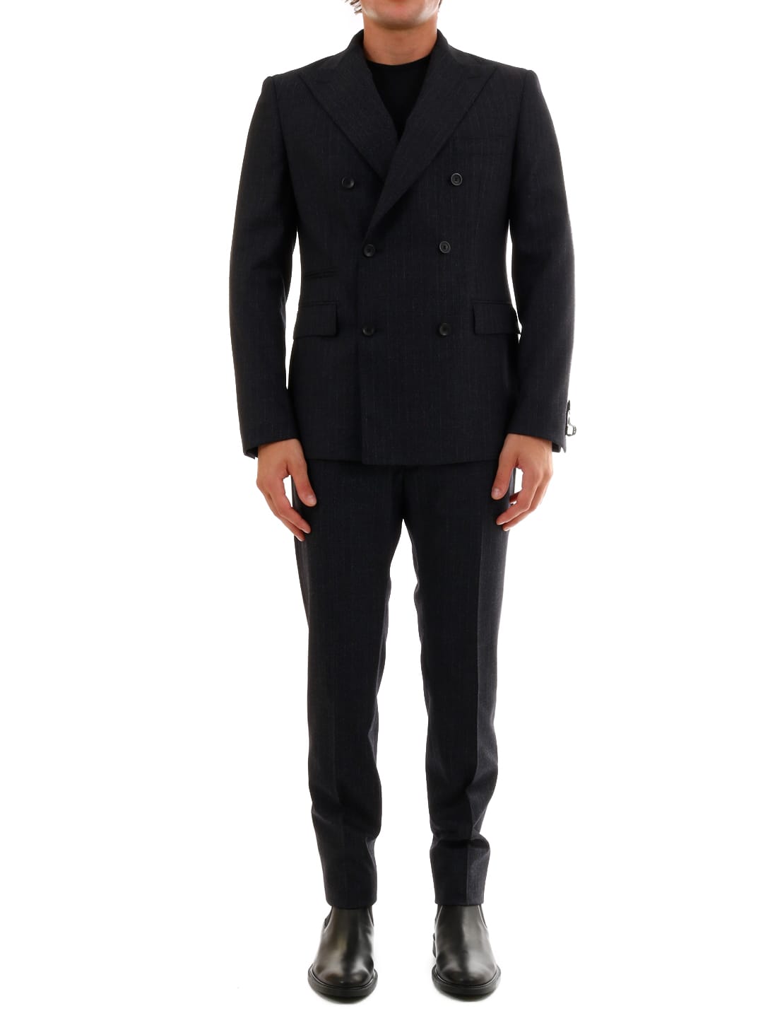 Tonello Gray Wool Suit