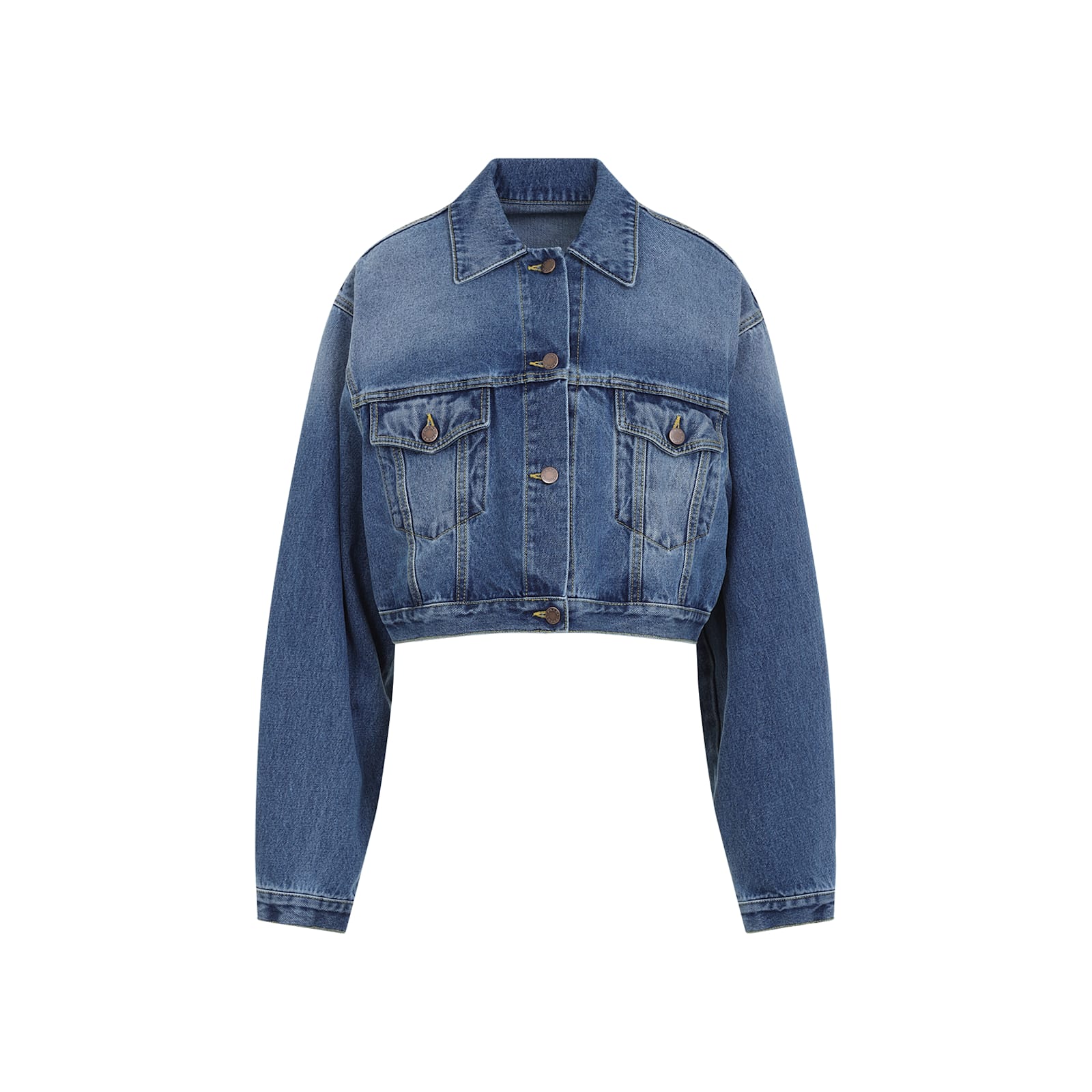 Shop Prada Denim Jacket In Light Blue