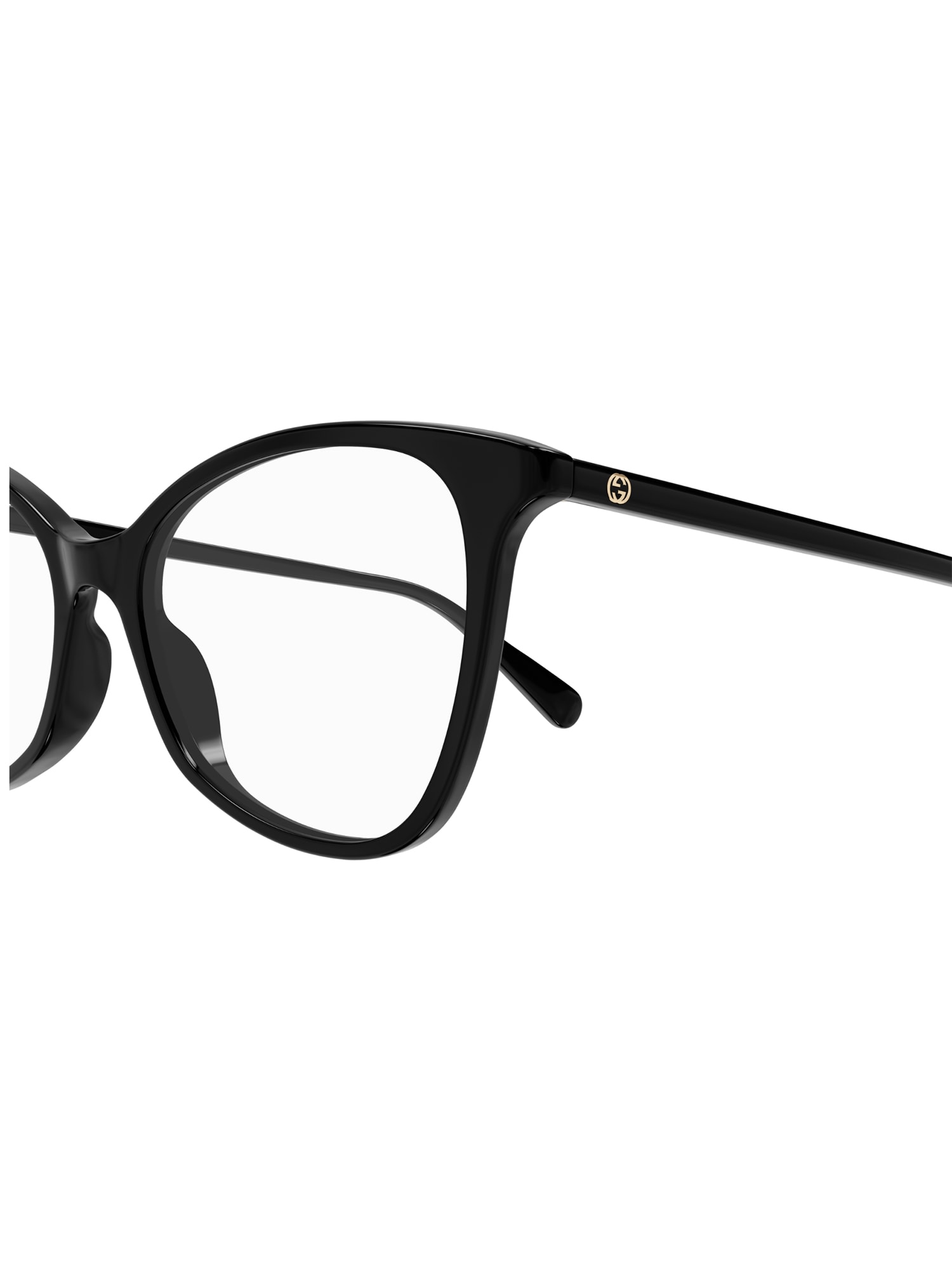 Shop Gucci 1fa84li0a Glasses In 001 Black Black Transpare