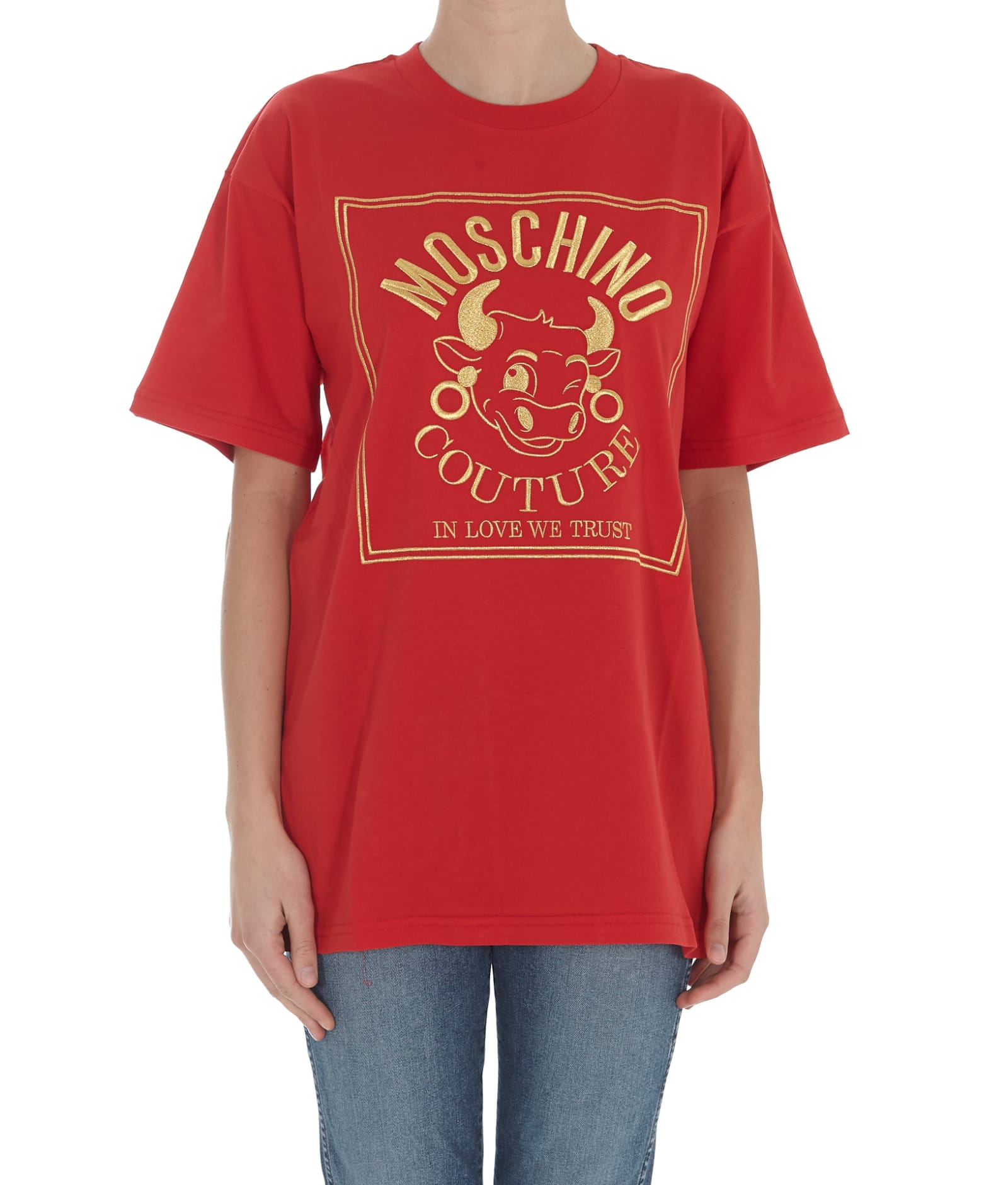 Moschino Chinese New Year T-shirt In Red