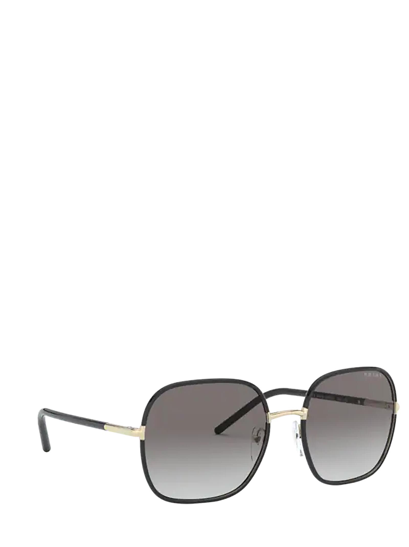 Shop Prada Pr 67xs Pale Gold / Black Sunglasses