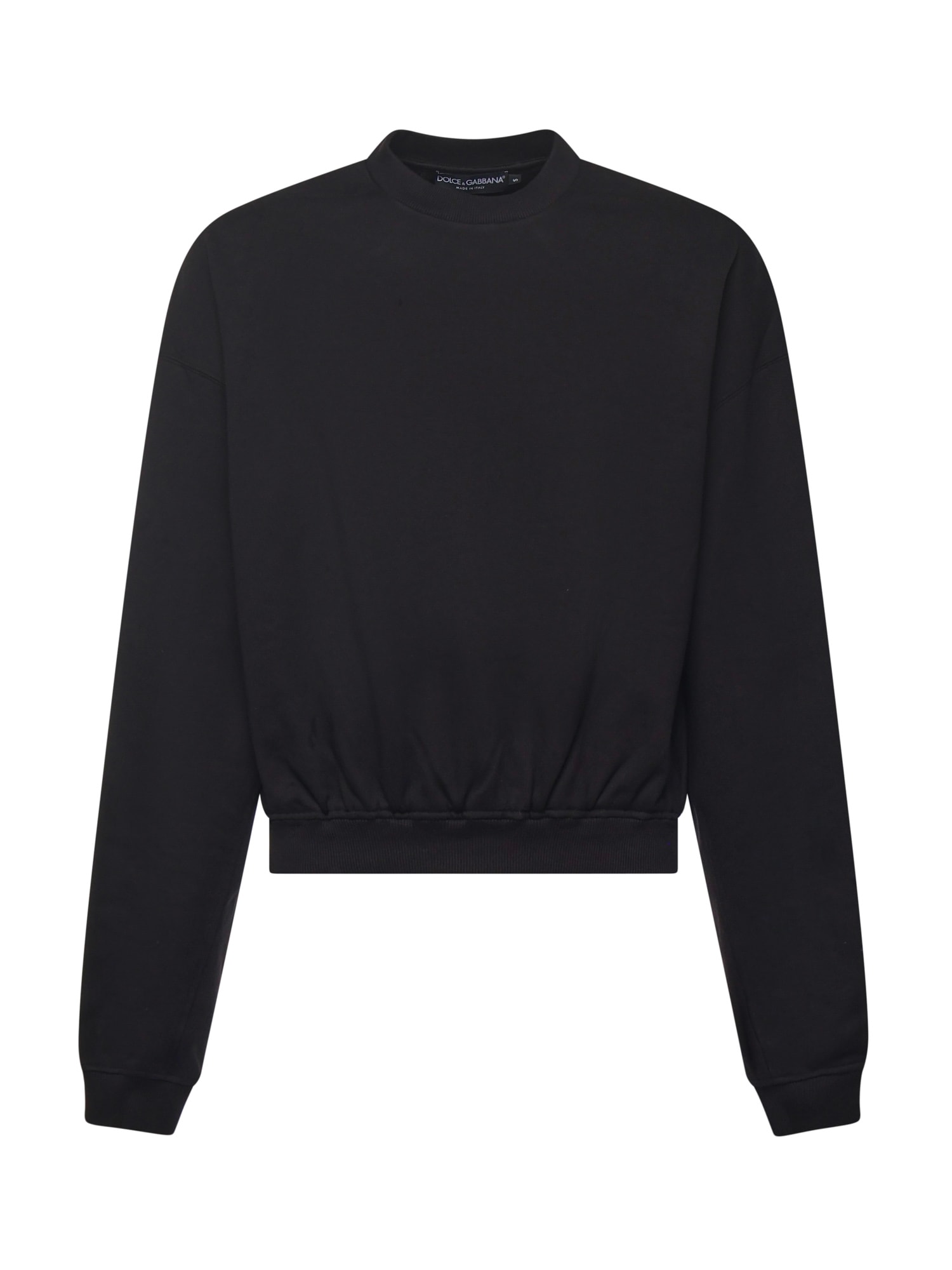 Dolce & Gabbana Oversized Cotton Sweatshirt In Black