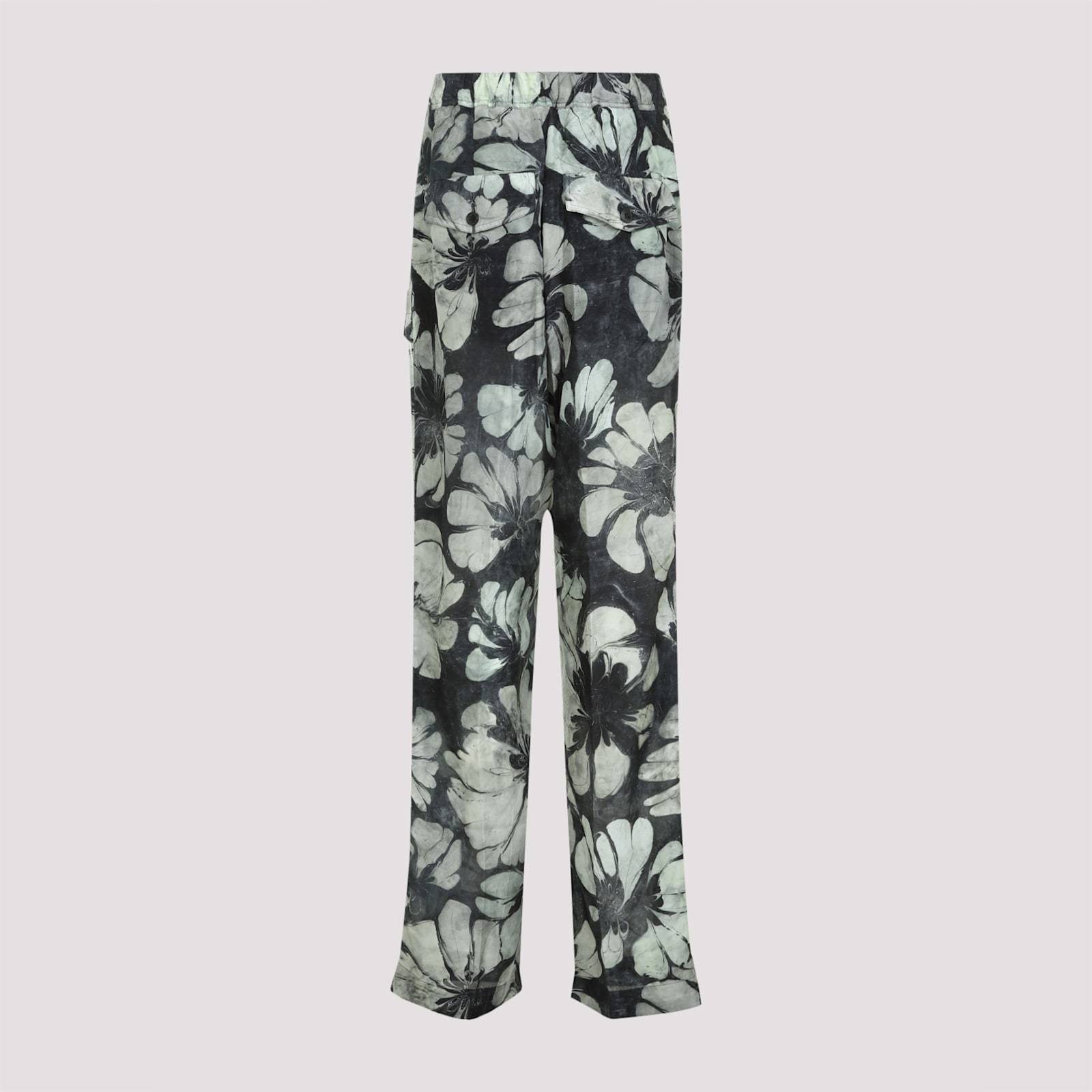 Dries Van Noten Drawstring Casual Pants In Green