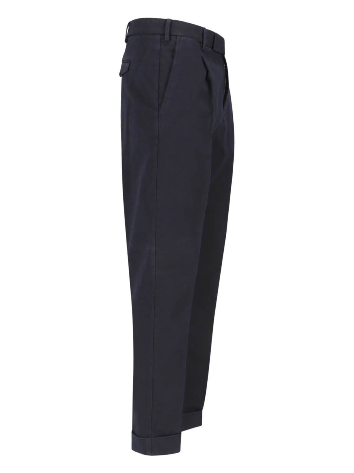 Shop Pt Torino Tailored Trousers In Blue