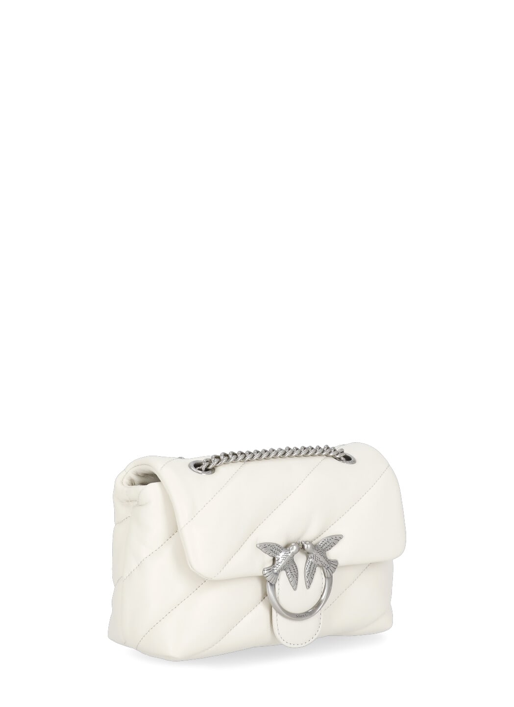 Pinko Love Bag Puff Maxi Quilt Shoulder Bag In White