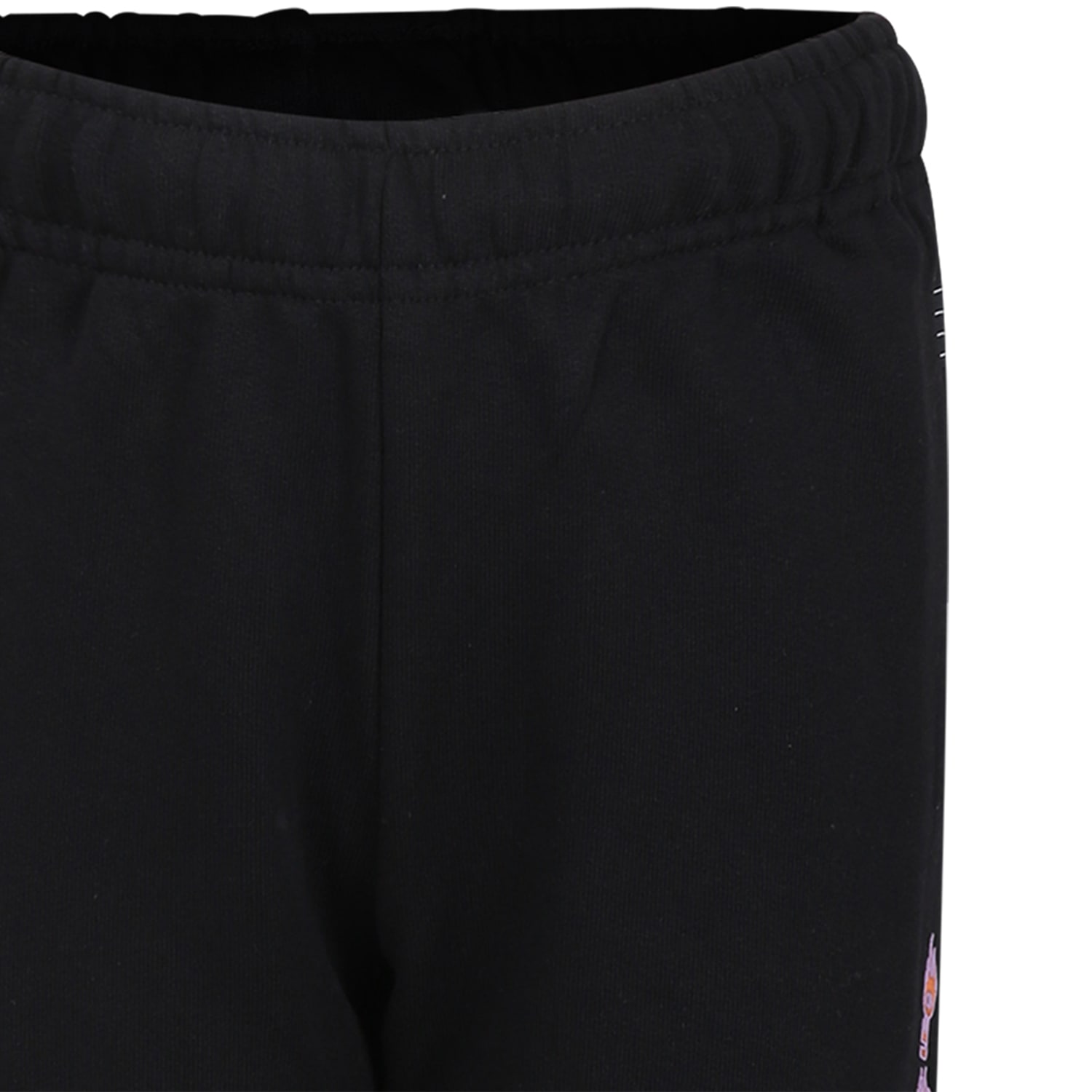 Shop Molo Black Trousers For Boy With Writing