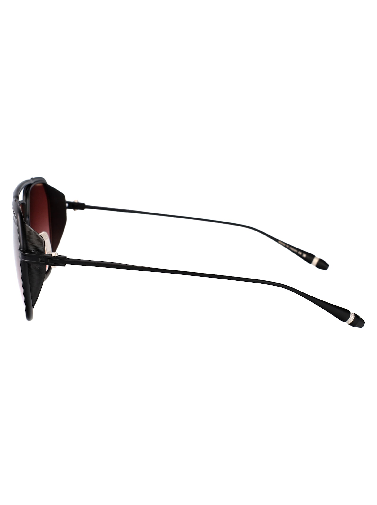 Dita Intracraft Sunglasses In Matte Black - Black Iron W/burgandy To Clear Gradient