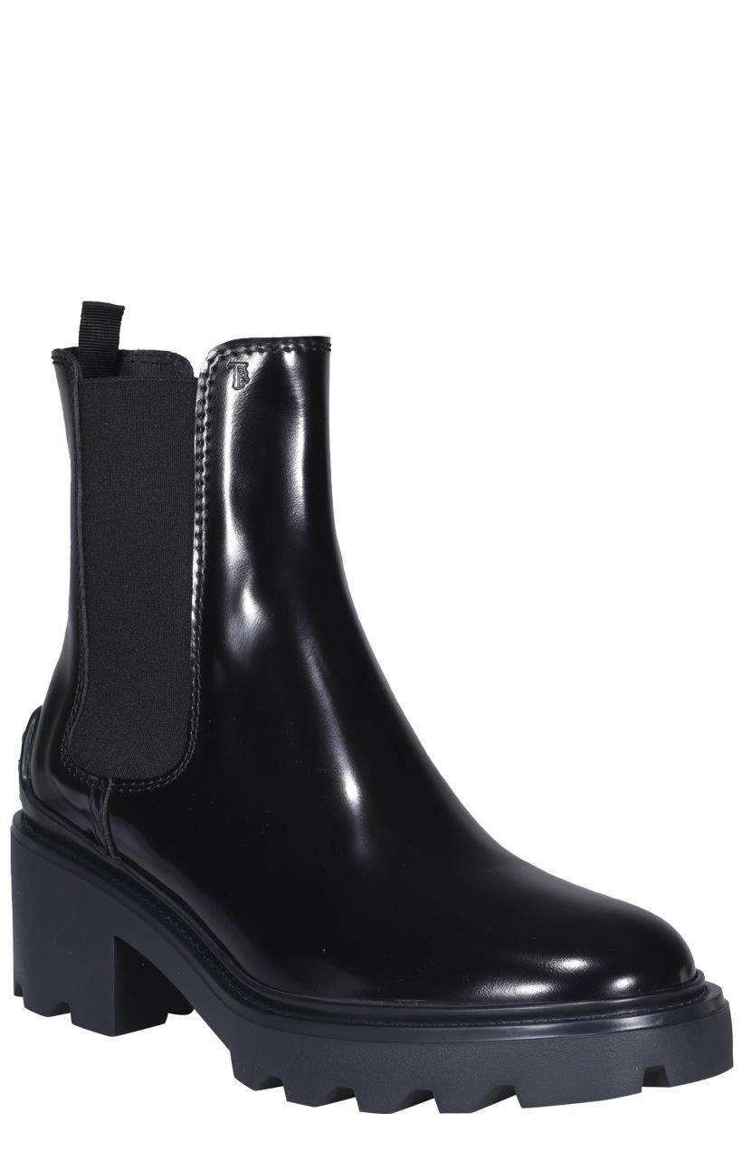 Shop Tod's Chelsea Ankle Boots In Nero