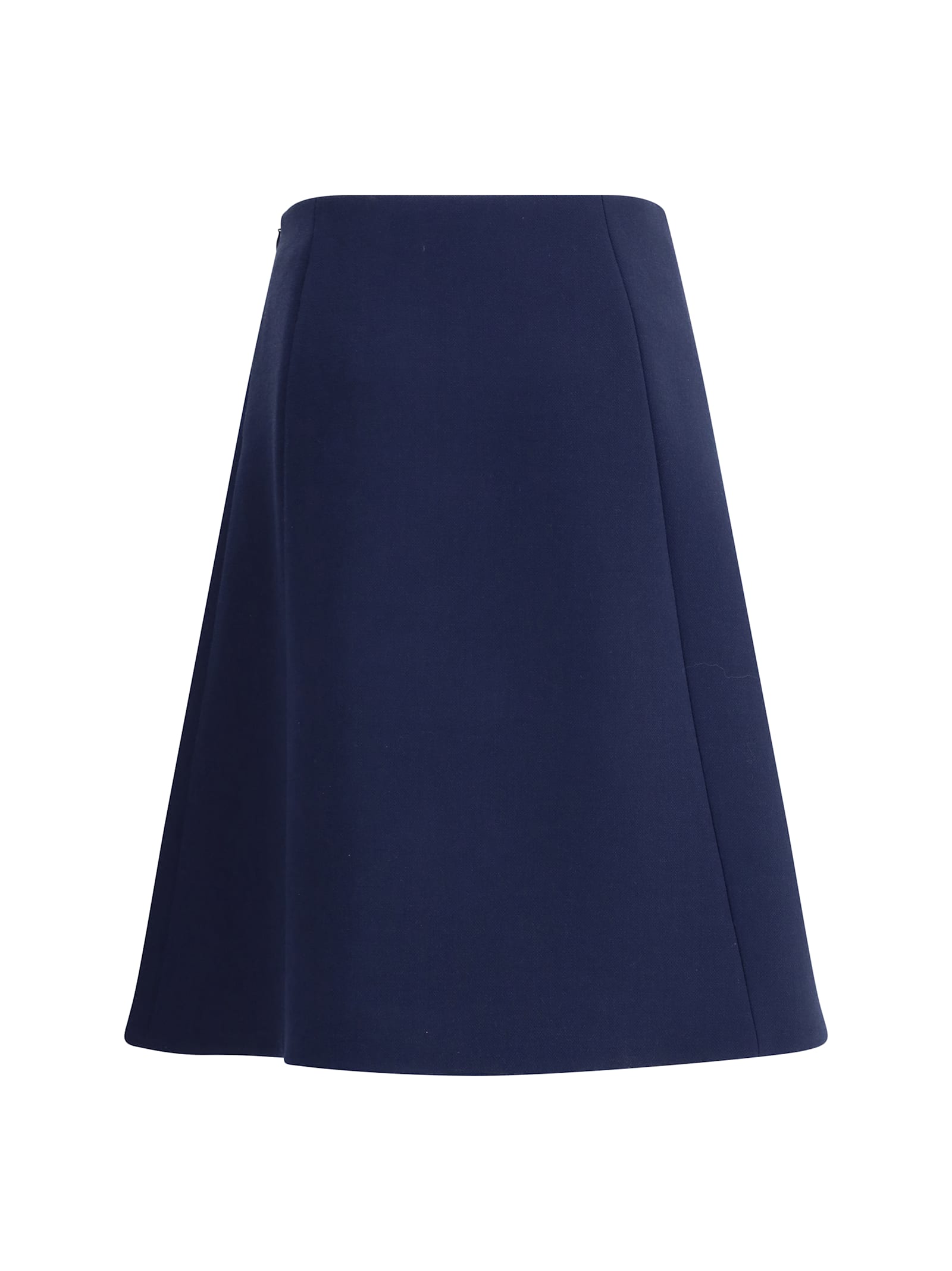 Valentino Logo Skirt In Indaco