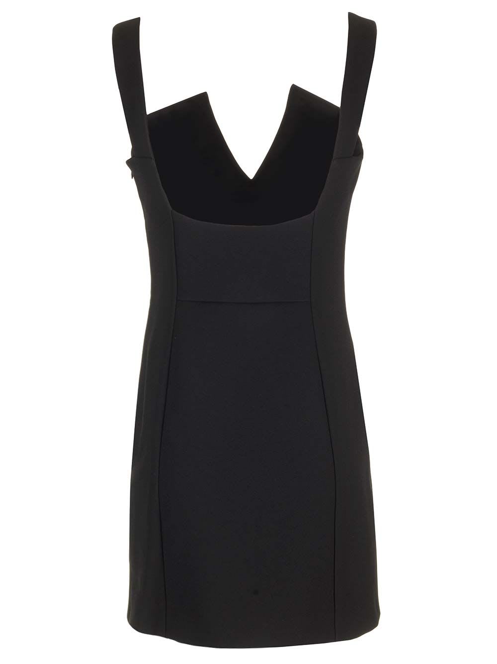 Shop Givenchy Black Crepe Mini Dress