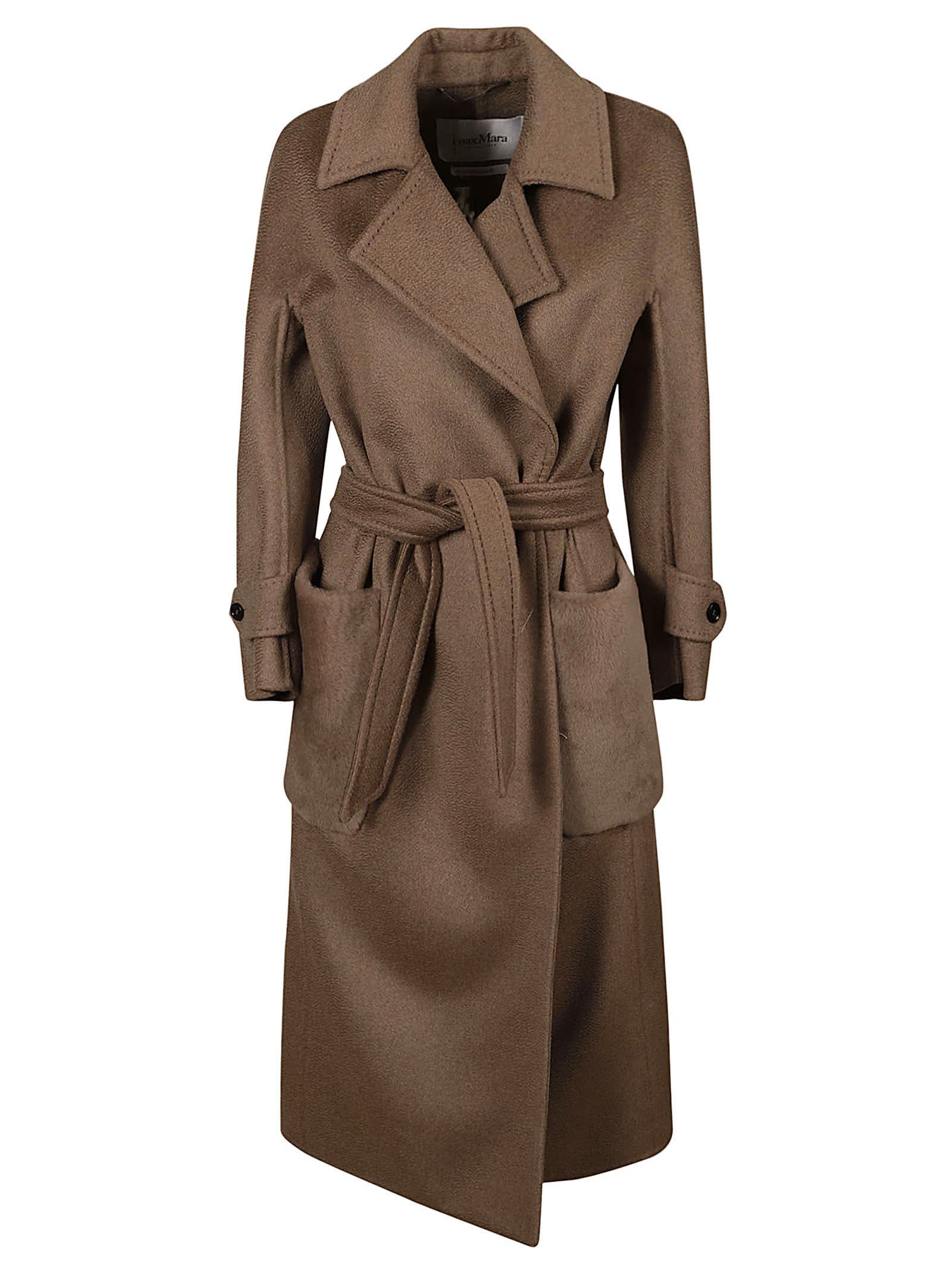 Shop Max Mara Magia Trench In Brown