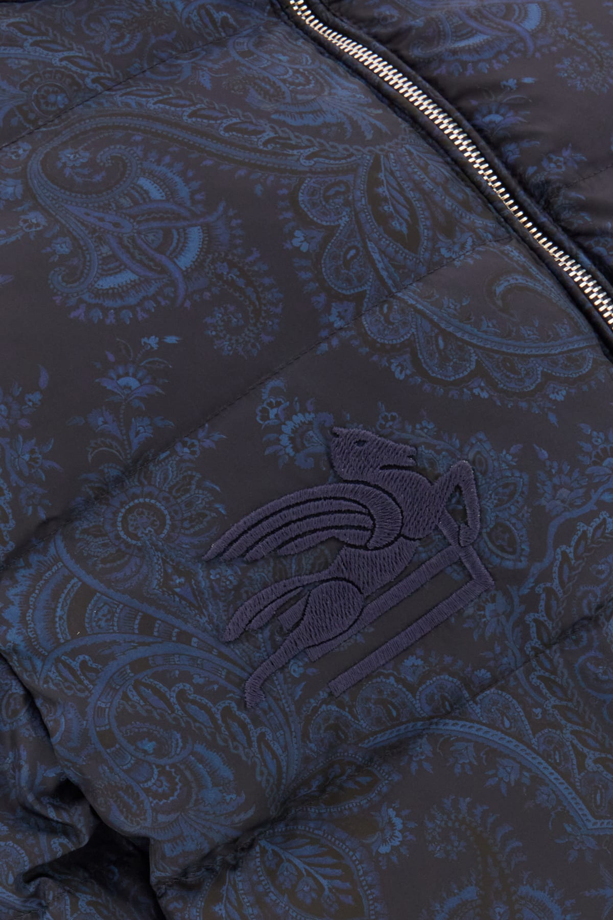 Shop Etro Printed Nylon Down Jacket In 0200