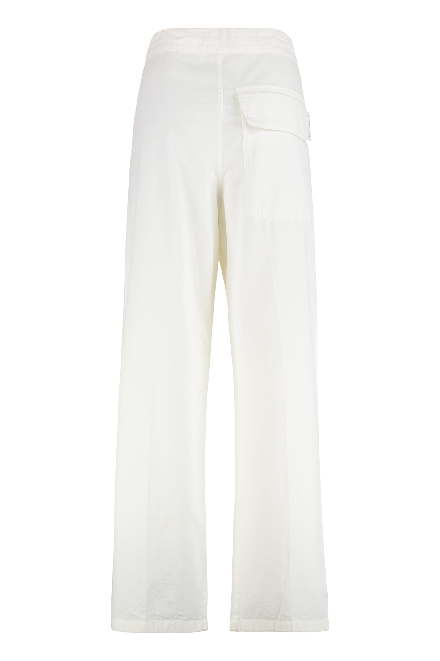 Victoria Beckham Drawstring Waist Wide Leg Trousers