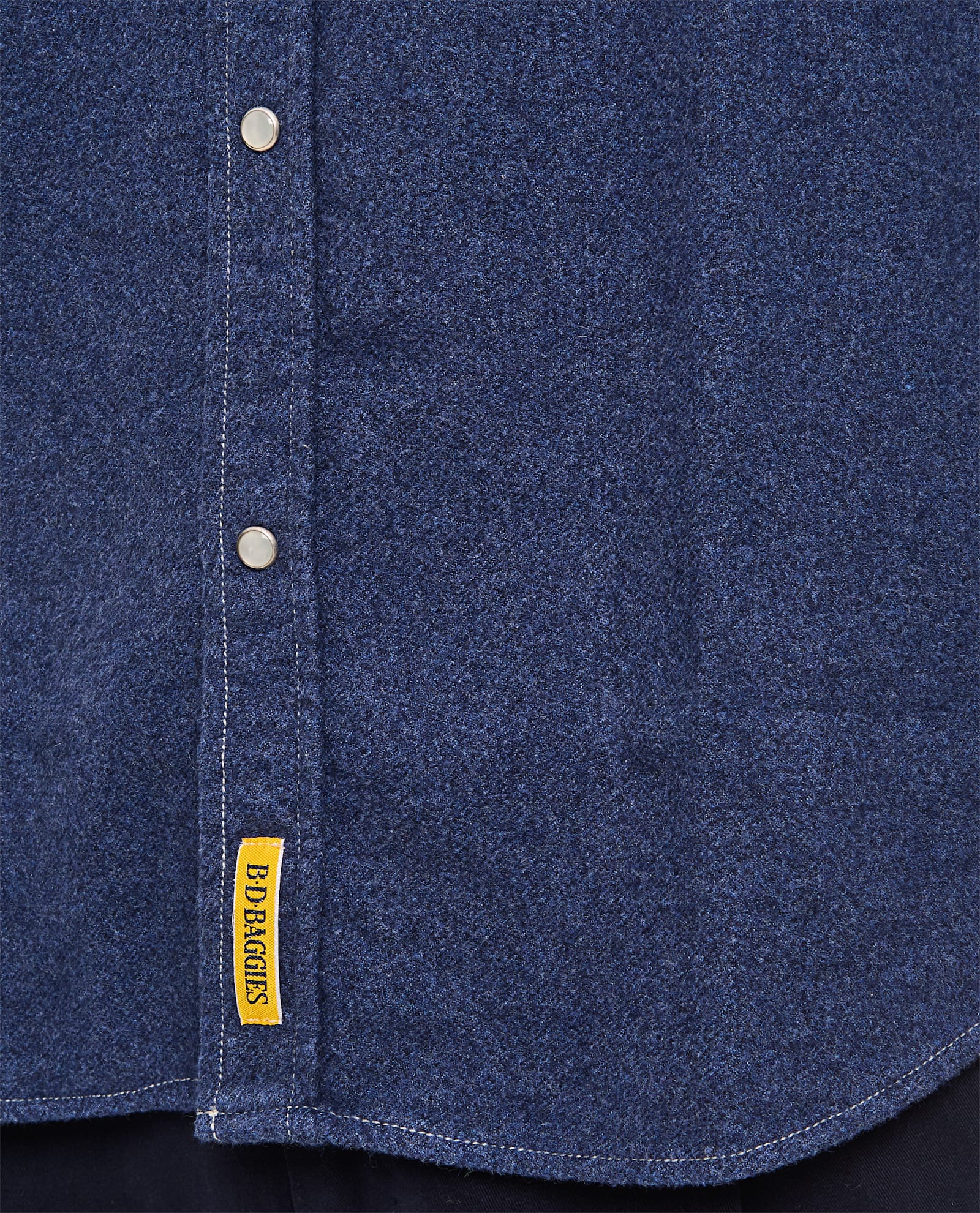 Shop Bd Baggies Cotton Shirt In Blue