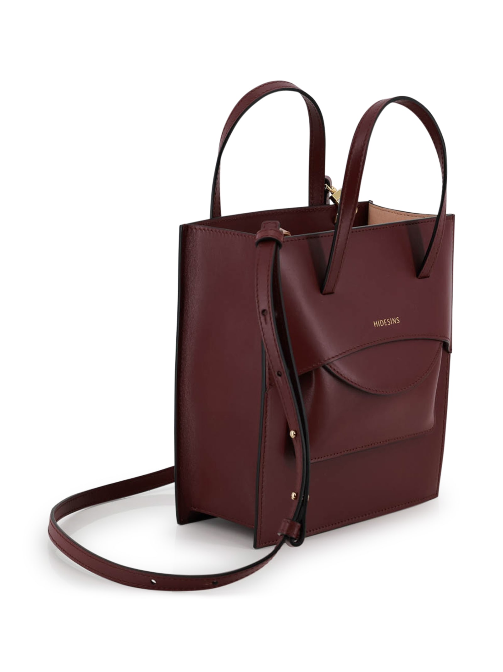 Hidesins Leather Bag In Burgundy