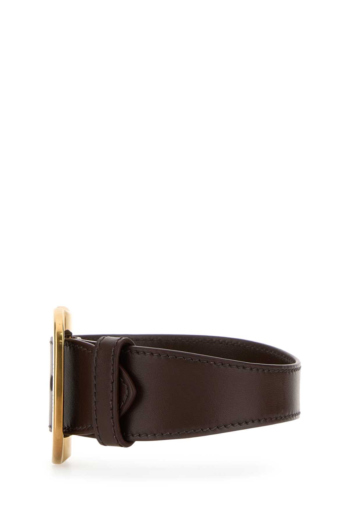 Miu Miu Women Brown Leather Bracelet In Brown