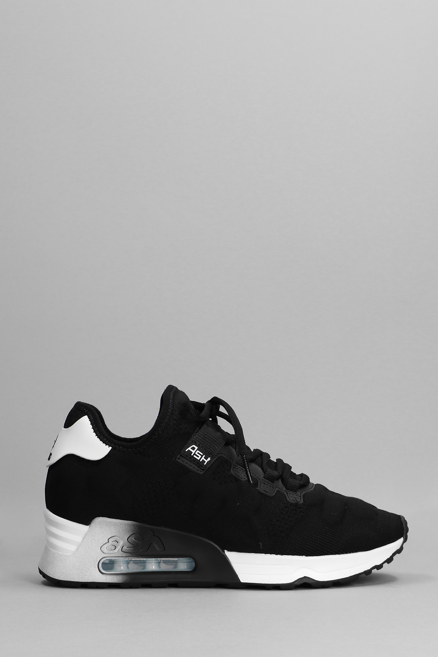 Ash Lift Flower Sneakers In Black Synthetic Fibers