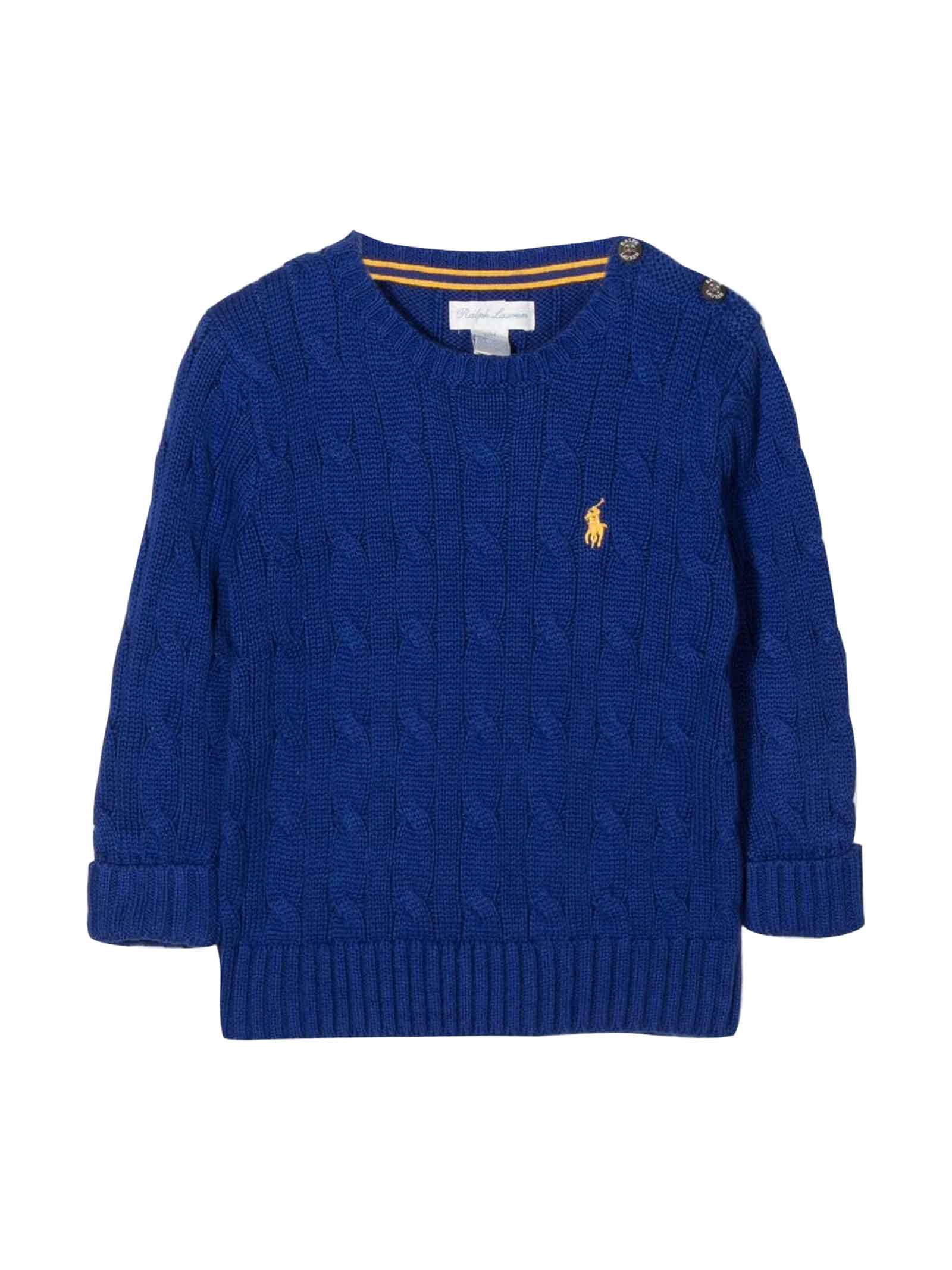 Ralph Lauren Blue Sweater Baby Boy