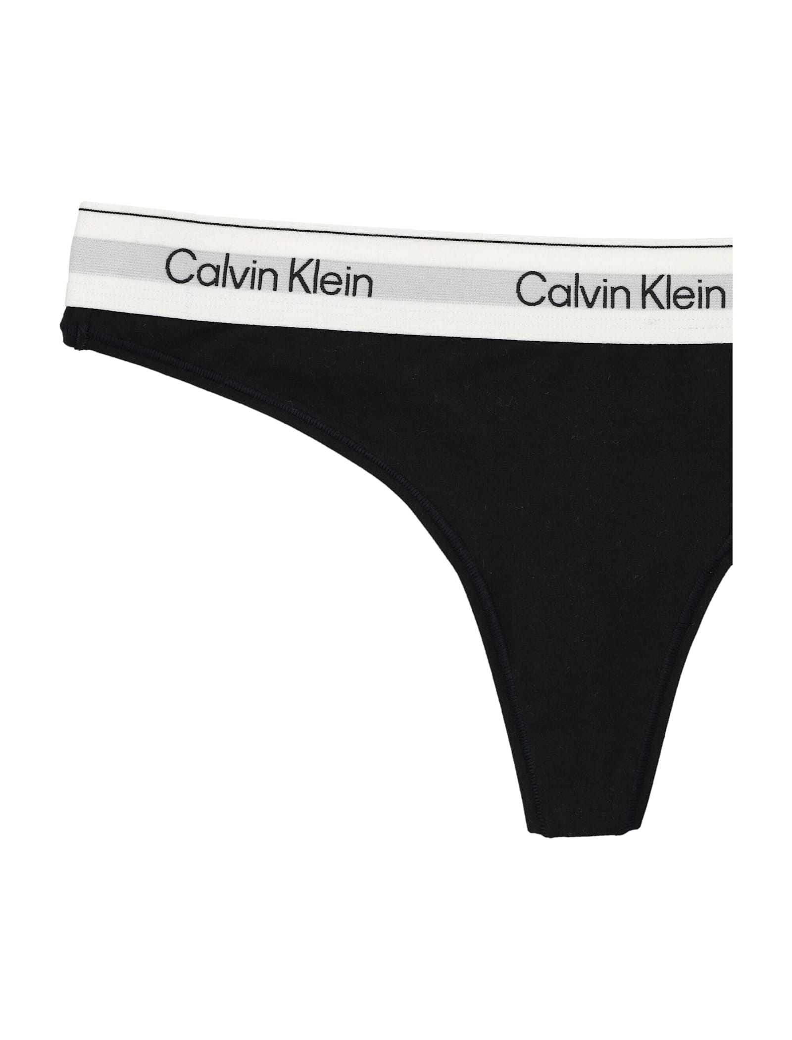 Calvin Klein Icon Cotton Modal Thong In Black
