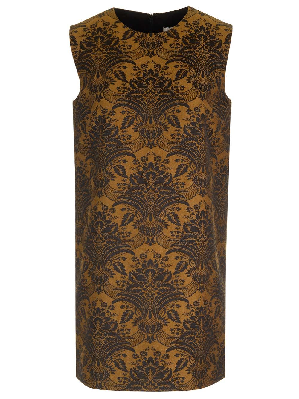 Max Mara A-line Sleeveless Dress Dresses Multicolor In Brown