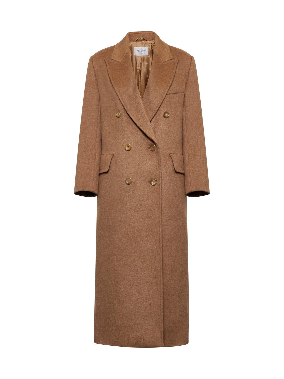 MAX MARA DOUBLE-BREASTED COLLARED COAT 