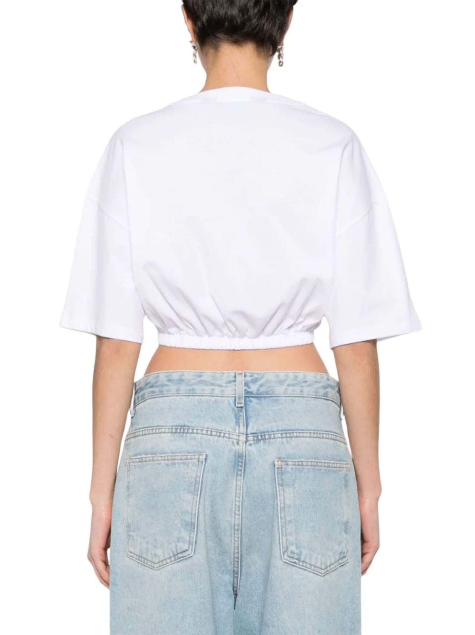 Just Cavalli White Short Sleeves T-shirt In White