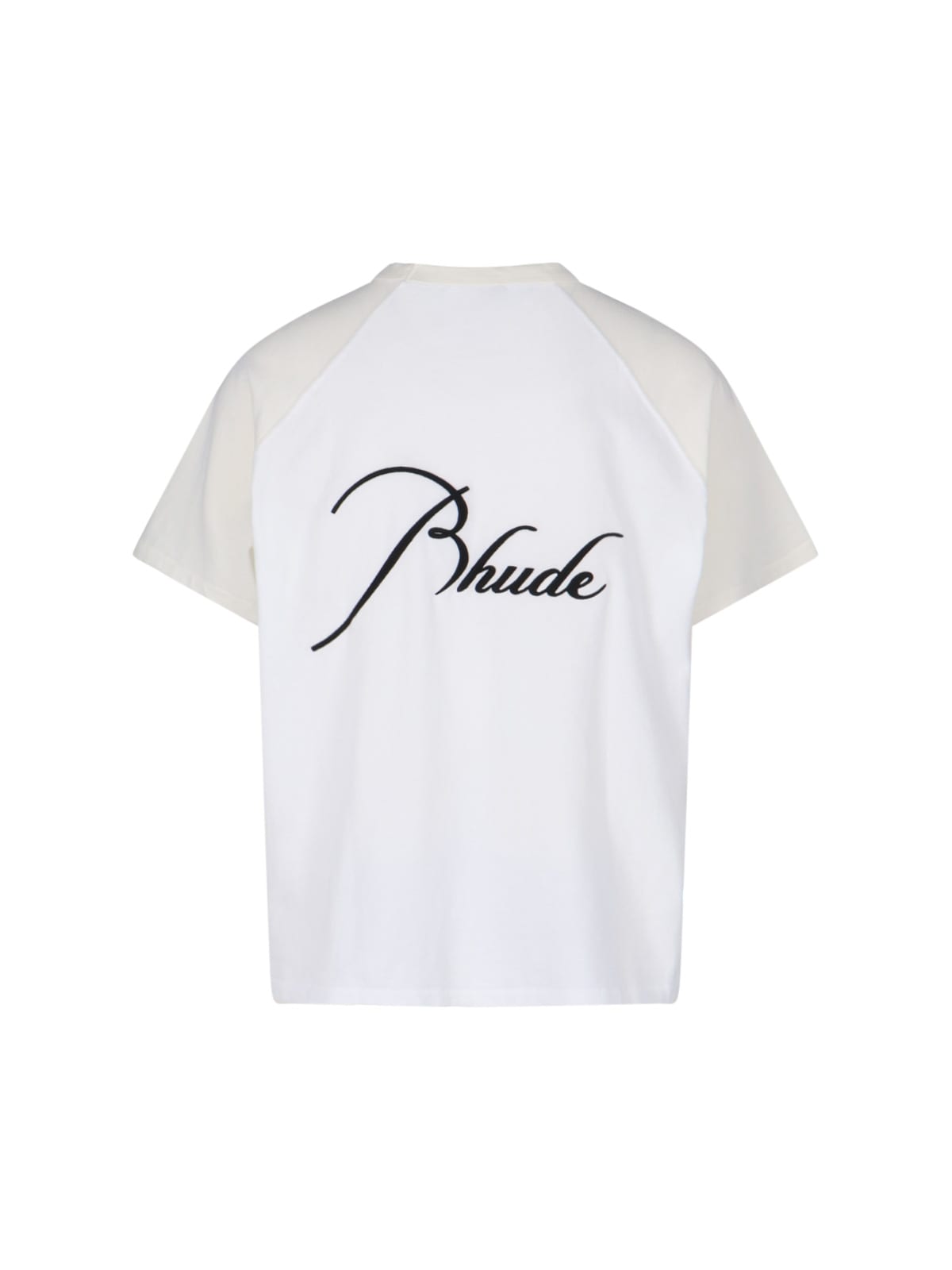 Shop Rhude Embroidered T-shirt In White